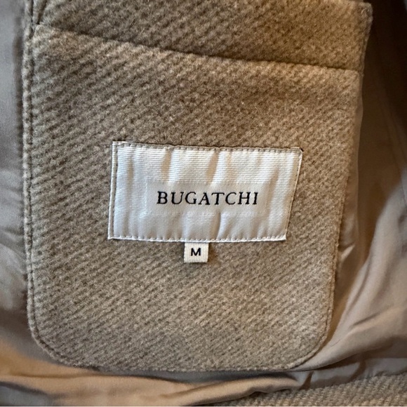 Bugatchi Men's Beige Pea Coat - Picture 9 of 11